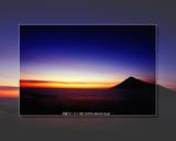 開聞岳の夕景