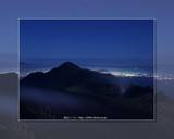 月夜の霧島連山